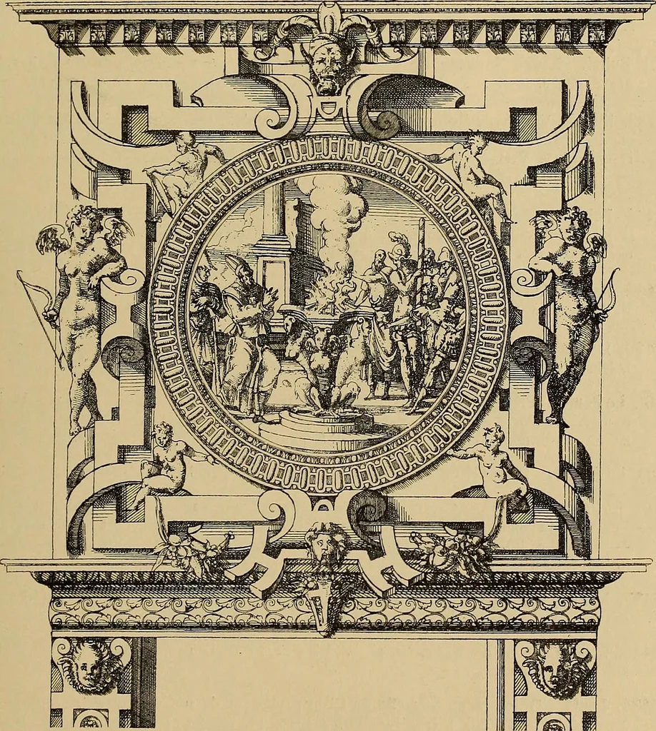 An illustration from Katalog der ornamentstich-sammlung des Kunstgewerbe-museums, mit 200 abbildungen, 1894, leaf 238
