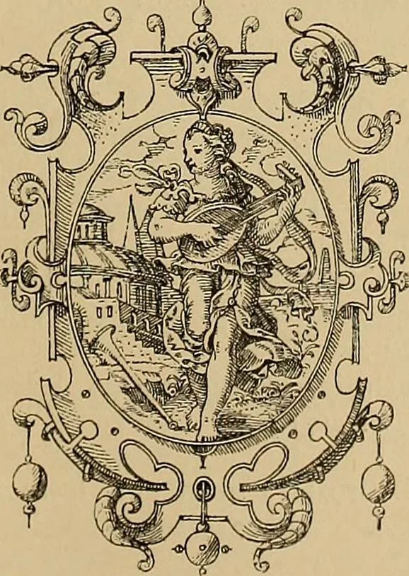 An illustration from Katalog der ornamentstich-sammlung des Kunstgewerbe-museums, mit 200 abbildungen, 1894, leaf 242