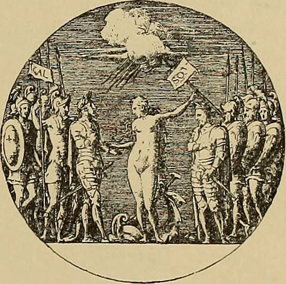 An illustration from Katalog der ornamentstich-sammlung des Kunstgewerbe-museums, mit 200 abbildungen, 1894, leaf 286