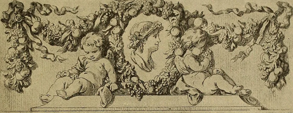An illustration from Katalog der ornamentstich-sammlung des Kunstgewerbe-museums, mit 200 abbildungen, 1894, leaf 296