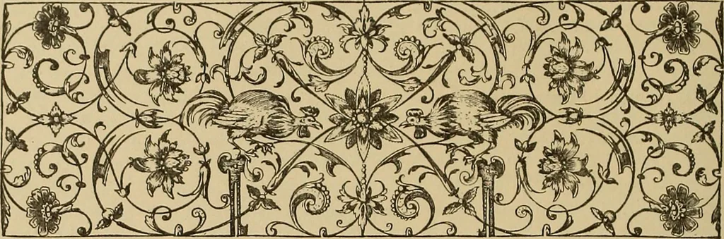An illustration from Katalog der ornamentstich-sammlung des Kunstgewerbe-museums, mit 200 abbildungen, 1894, leaf 351
