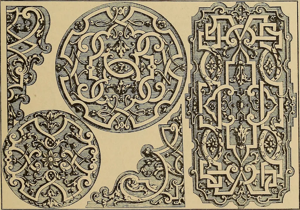 An illustration from Katalog der ornamentstich-sammlung des Kunstgewerbe-museums, mit 200 abbildungen, 1894, leaf 38