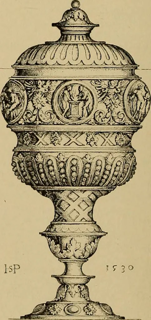 An illustration from Katalog der ornamentstich-sammlung des Kunstgewerbe-museums, mit 200 abbildungen, 1894, leaf 403