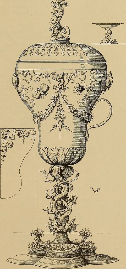 An illustration from Katalog der ornamentstich-sammlung des Kunstgewerbe-museums, mit 200 abbildungen, 1894, leaf 468