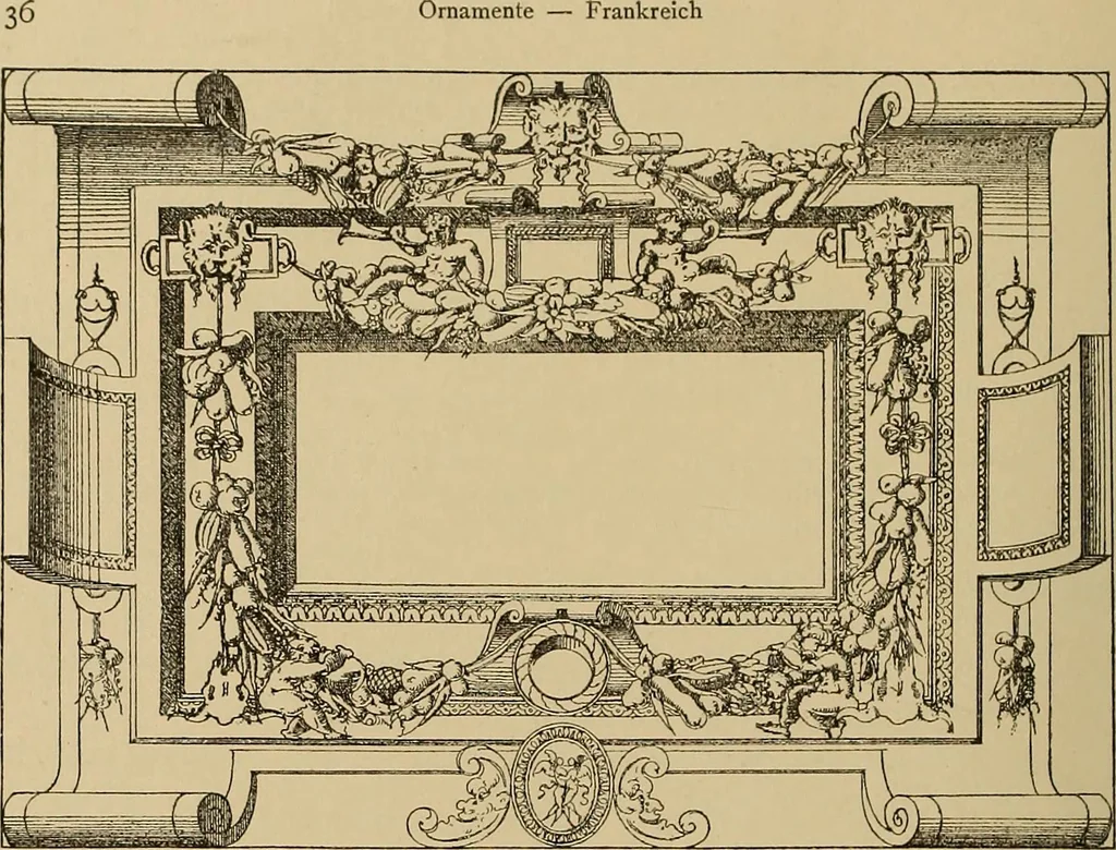 An illustration from Katalog der ornamentstich-sammlung des Kunstgewerbe-museums, mit 200 abbildungen, 1894, leaf 47