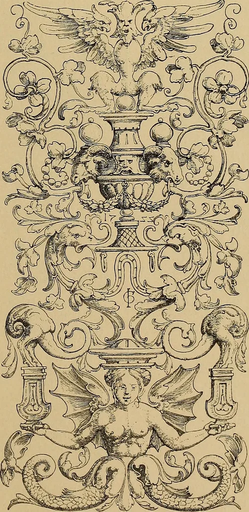 An illustration from Katalog der ornamentstich-sammlung des Kunstgewerbe-museums, mit 200 abbildungen, 1894, leaf 476