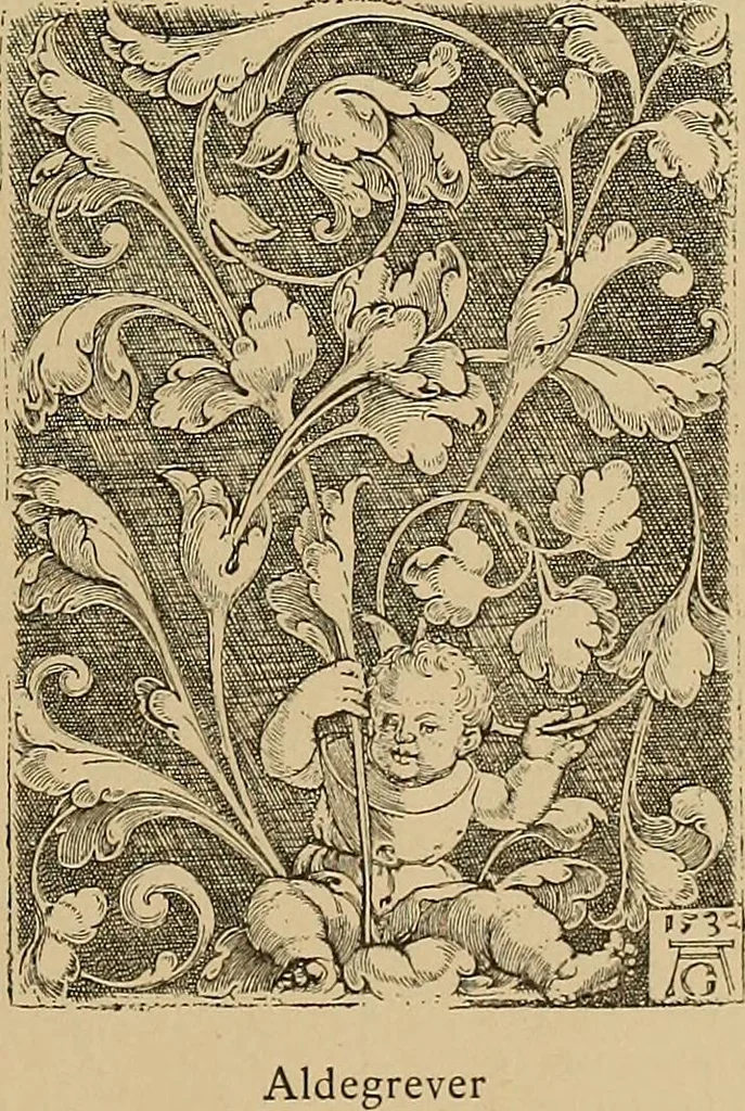 An illustration from Katalog der ornamentstich-sammlung des Kunstgewerbe-museums, mit 200 abbildungen, 1894, leaf 486