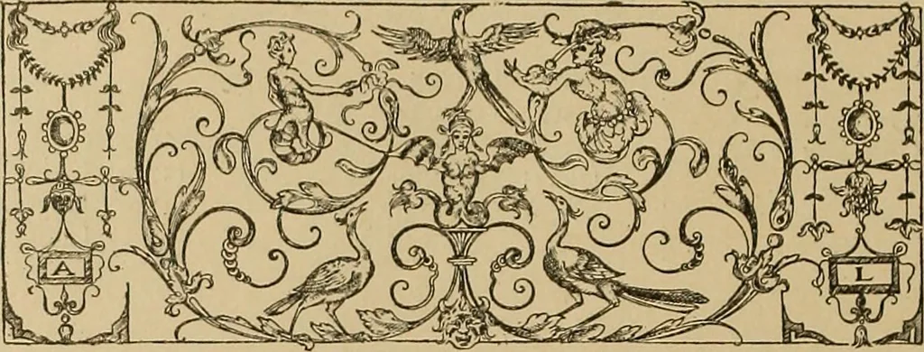 An illustration from Katalog der ornamentstich-sammlung des Kunstgewerbe-museums, mit 200 abbildungen, 1894, leaf 489