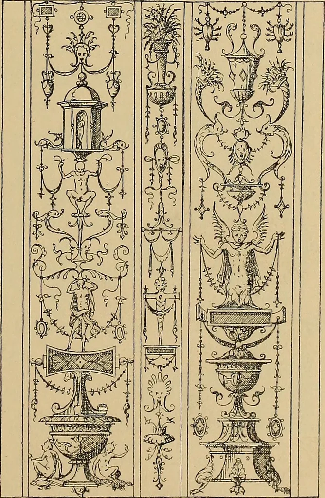 An illustration from Katalog der ornamentstich-sammlung des Kunstgewerbe-museums, mit 200 abbildungen, 1894, leaf 50