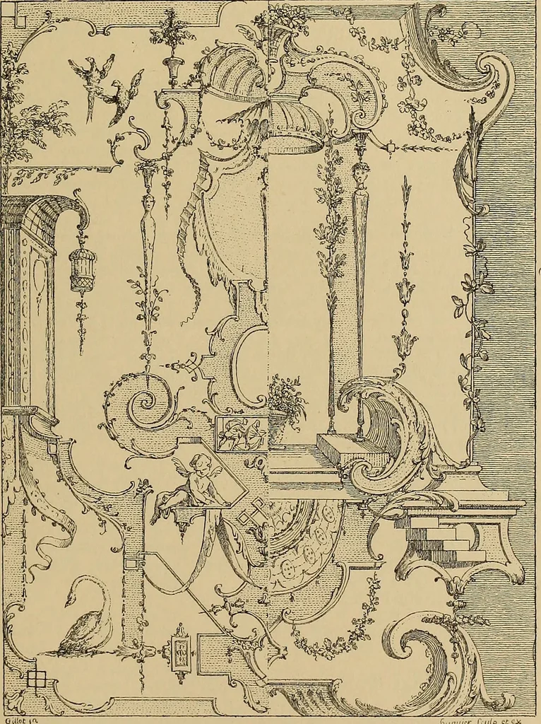 An illustration from Katalog der ornamentstich-sammlung des Kunstgewerbe-museums, mit 200 abbildungen, 1894, leaf 56