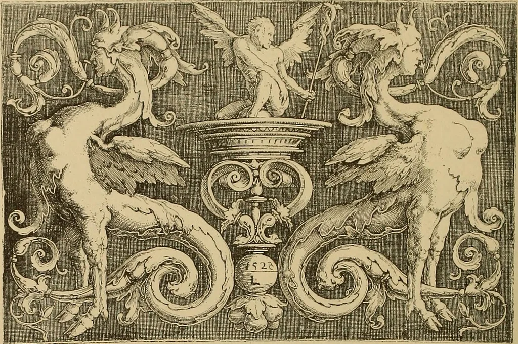 An illustration from Katalog der ornamentstich-sammlung des Kunstgewerbe-museums, mit 200 abbildungen, 1894, leaf 79