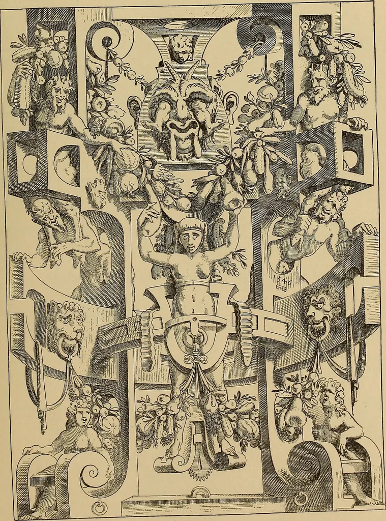 An illustration from Katalog der ornamentstich-sammlung des Kunstgewerbe-museums, mit 200 abbildungen, 1894, leaf 82