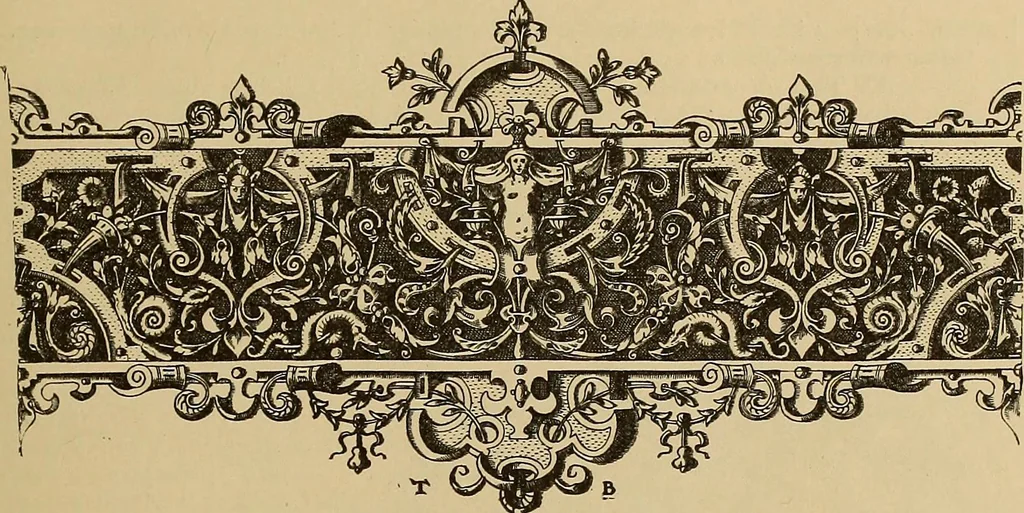 An illustration from Katalog der ornamentstich-sammlung des Kunstgewerbe-museums, mit 200 abbildungen, 1894, leaf 84