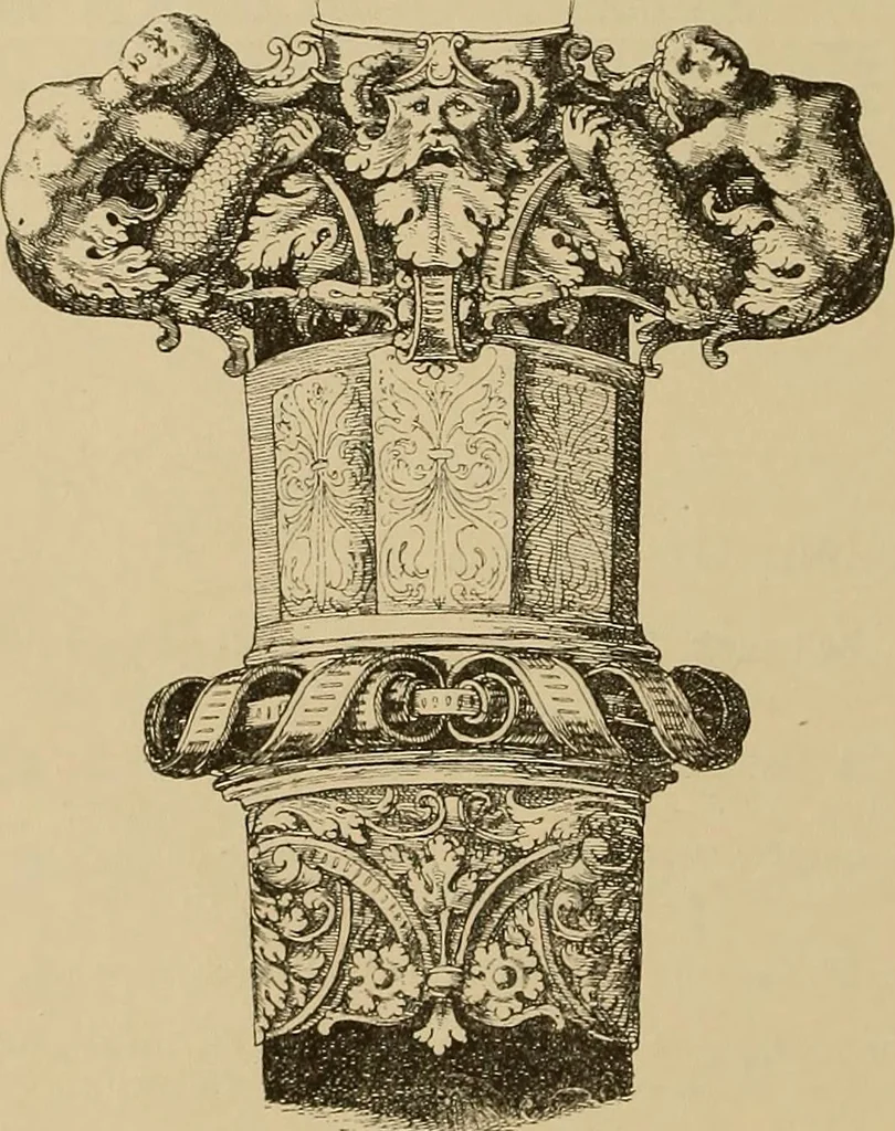 An illustration from Katalog der ornamentstich-sammlung des Kunstgewerbe-museums, mit 200 abbildungen, 1894, leaf 85