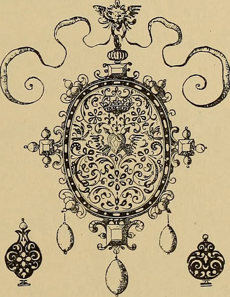 An illustration from Katalog der ornamentstich-sammlung des Kunstgewerbe-museums, mit 200 abbildungen, 1894, leaf 92