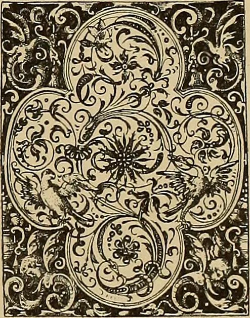 An illustration from Katalog der ornamentstich-sammlung des Kunstgewerbe-museums, mit 200 abbildungen, 1894, leaf 94