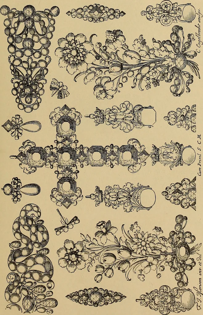 An illustration from Katalog der ornamentstich-sammlung des Kunstgewerbe-museums, mit 200 abbildungen, 1894, leaf 96