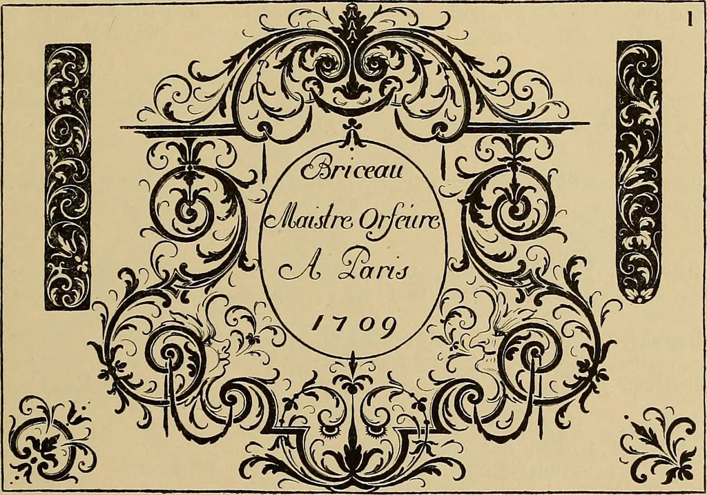 An illustration from Katalog der ornamentstich-sammlung des Kunstgewerbe-museums, mit 200 abbildungen, 1894, leaf 98