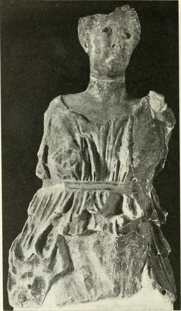 An illustration from Katalogos tou Mouseiou Lykosouras, 1911, leaf 43