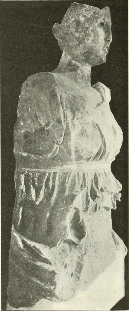 An illustration from Katalogos tou Mouseiou Lykosouras, 1911, leaf 45