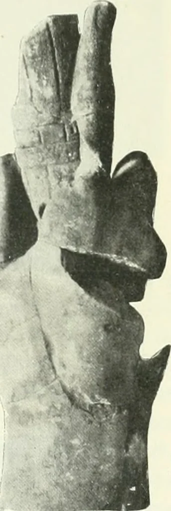 An illustration from Katalogos tou Mouseiou Lykosouras, 1911, leaf 48