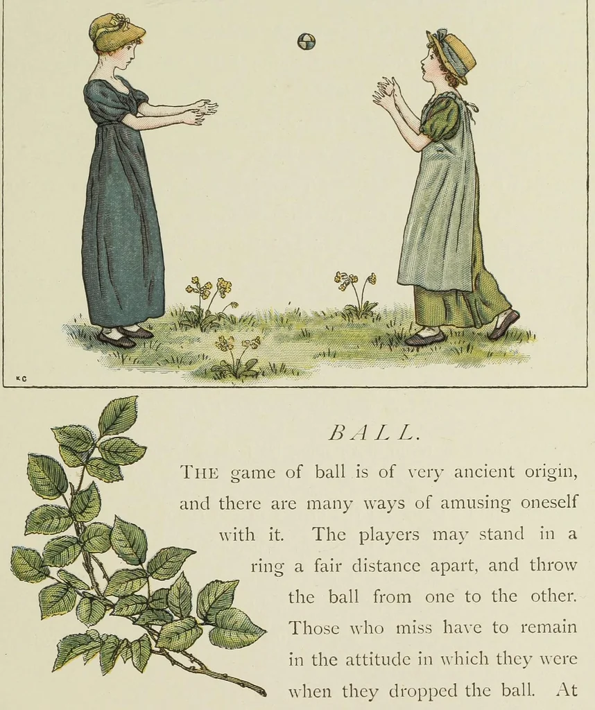 An illustration from Kate Greenaway's book of games, 1889, leaf 59