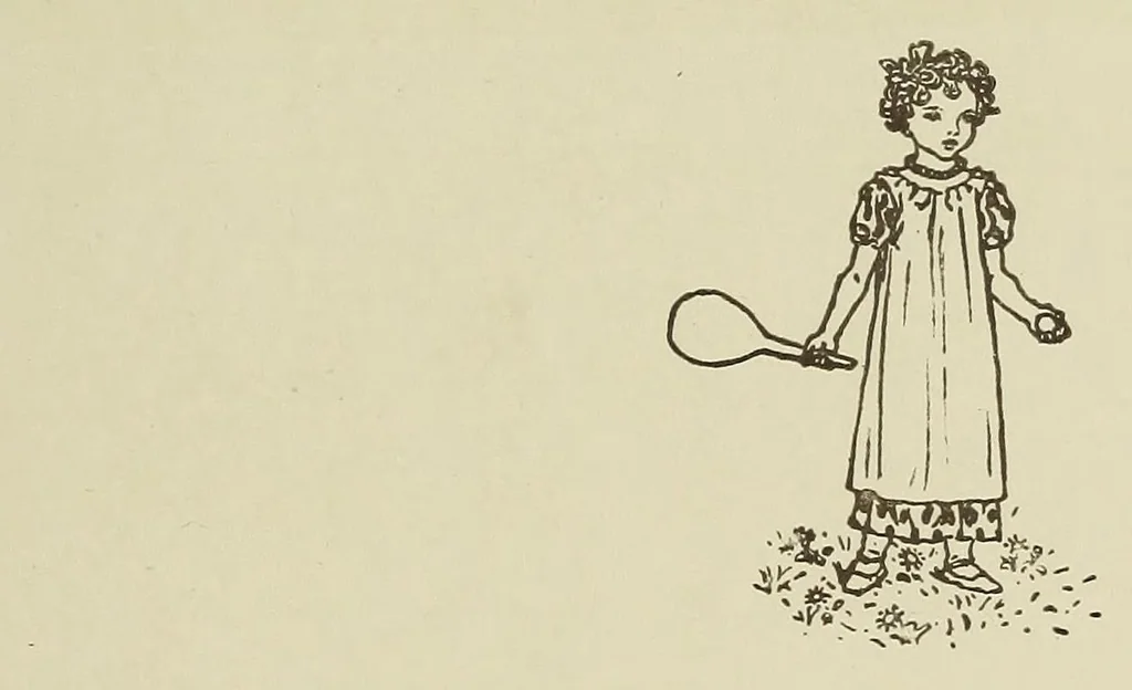 An illustration from Kate Greenaway's book of games, 1889, leaf 9
