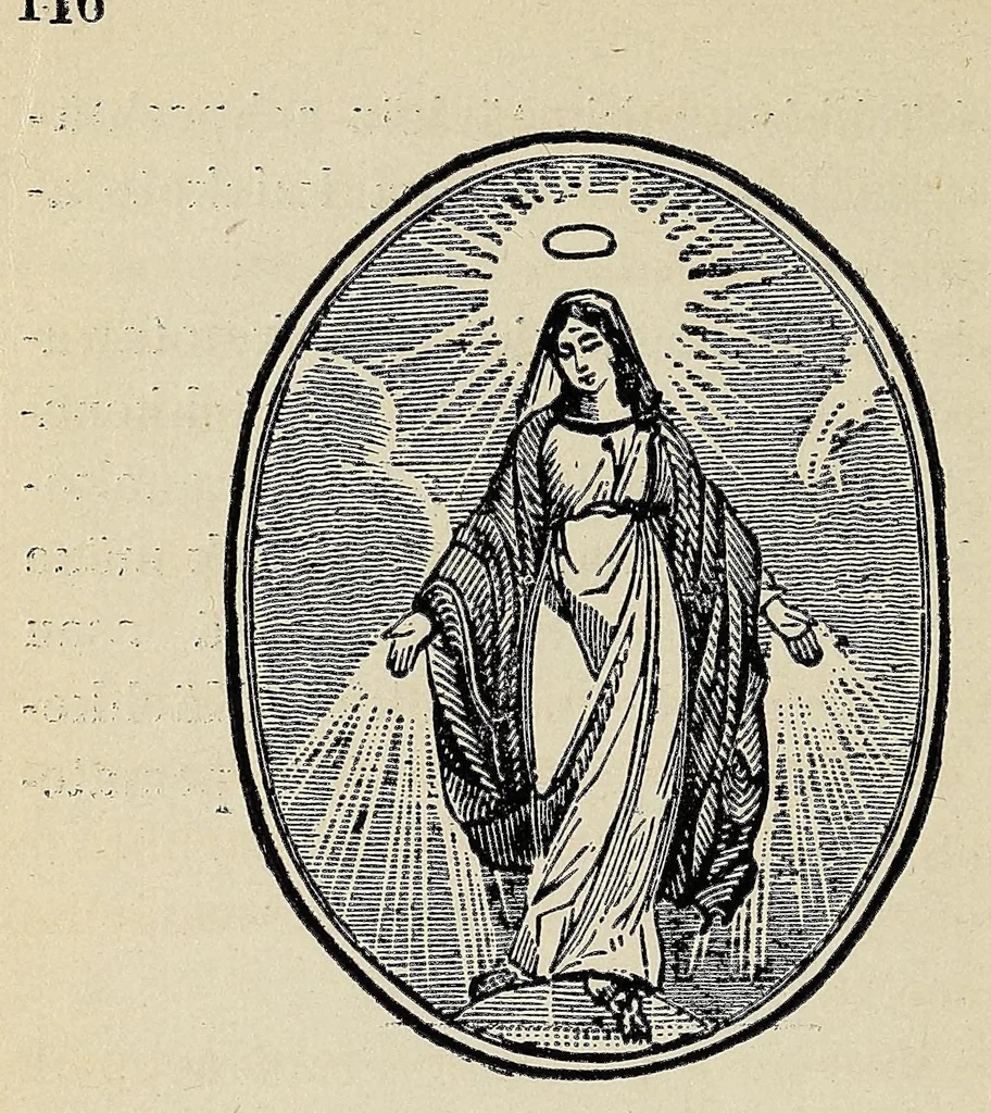 An illustration from Katolik anamïhan, ene kä: Jesus ot Äsechzekon kateshim. As wechzekatek, 1883, leaf 124