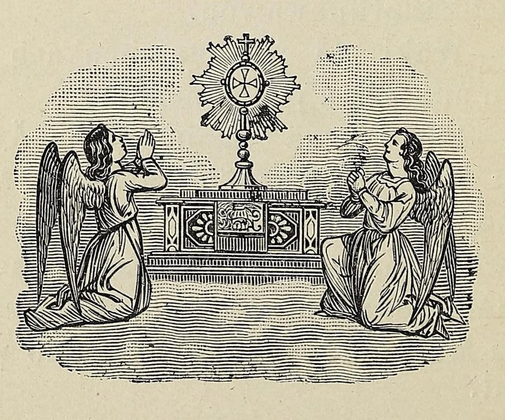 An illustration from Katolik anamïhan, ene kä: Jesus ot Äsechzekon kateshim. As wechzekatek, 1883, leaf 72