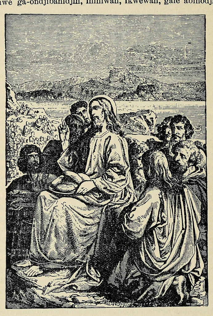 An illustration from Katolik gagikwe-masinaigan mi sa katolik enamiad gegikimind .., 1907, leaf 164