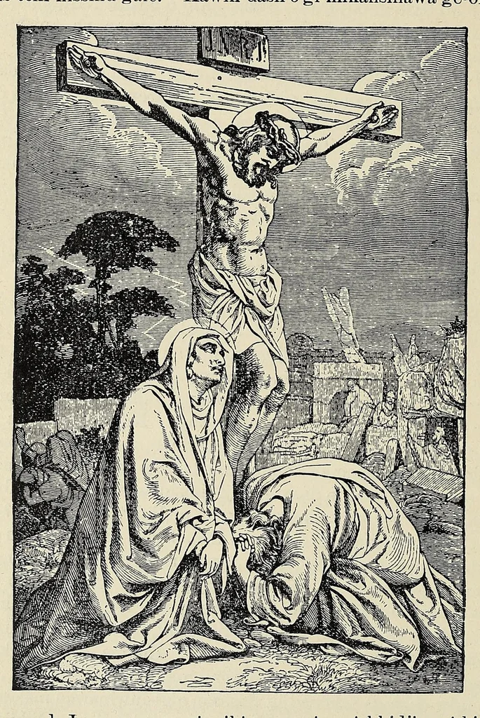 An illustration from Katolik gagikwe-masinaigan mi sa katolik enamiad gegikimind .., 1907, leaf 202