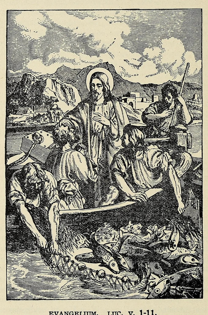 An illustration from Katolik gagikwe-masinaigan mi sa katolik enamiad gegikimind .., 1907, leaf 300