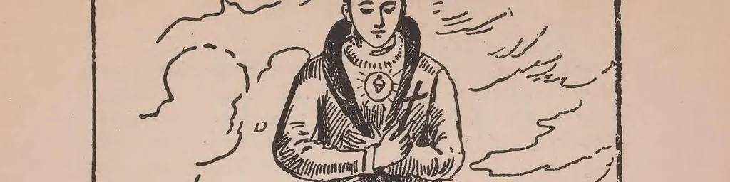 An illustration from Katrina Tegakokwita o bimadisiwin. Life of Catherine Tegakokwita, the Lily of the Mohawks. Born 1659; died 1680, 1896, leaf 5