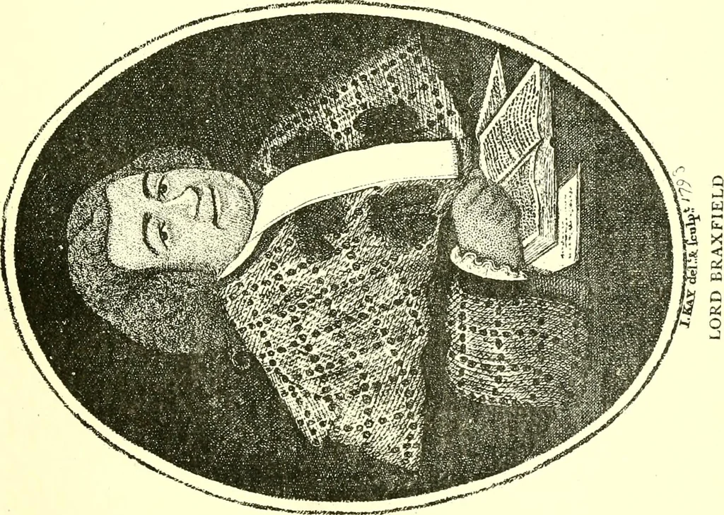 An illustration from Kay's Edinburgh portraits : a series of anecdotal biographies chiefly of Scotchmen, 1885, leaf 148