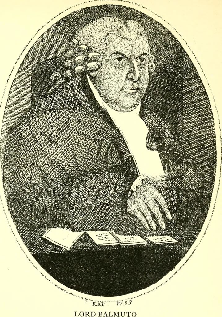 An illustration from Kay's Edinburgh portraits : a series of anecdotal biographies chiefly of Scotchmen, 1885, leaf 203
