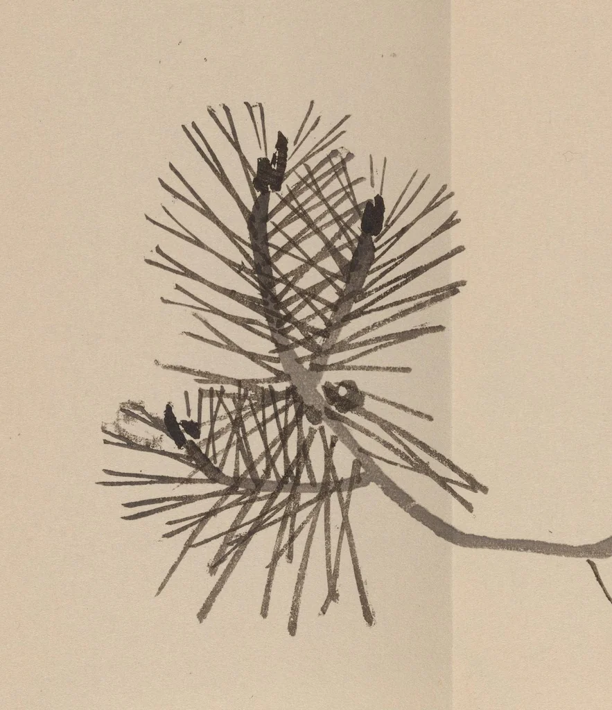 An illustration from Keinen shūgajō, 1906, leaf 10