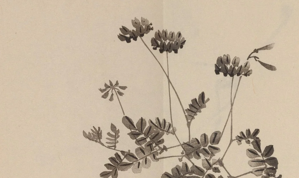 An illustration from Keinen shūgajō, 1906, leaf 10