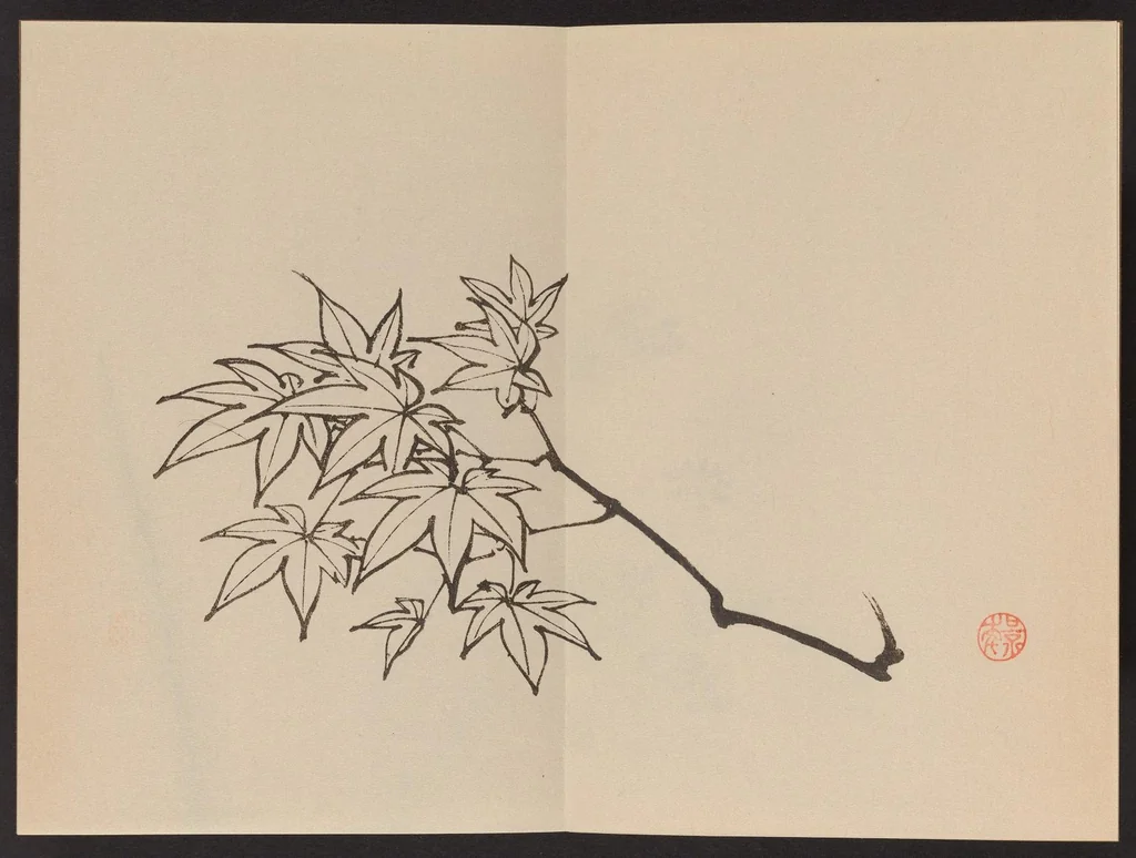 An illustration from Keinen shūgajō, 1906, leaf 11