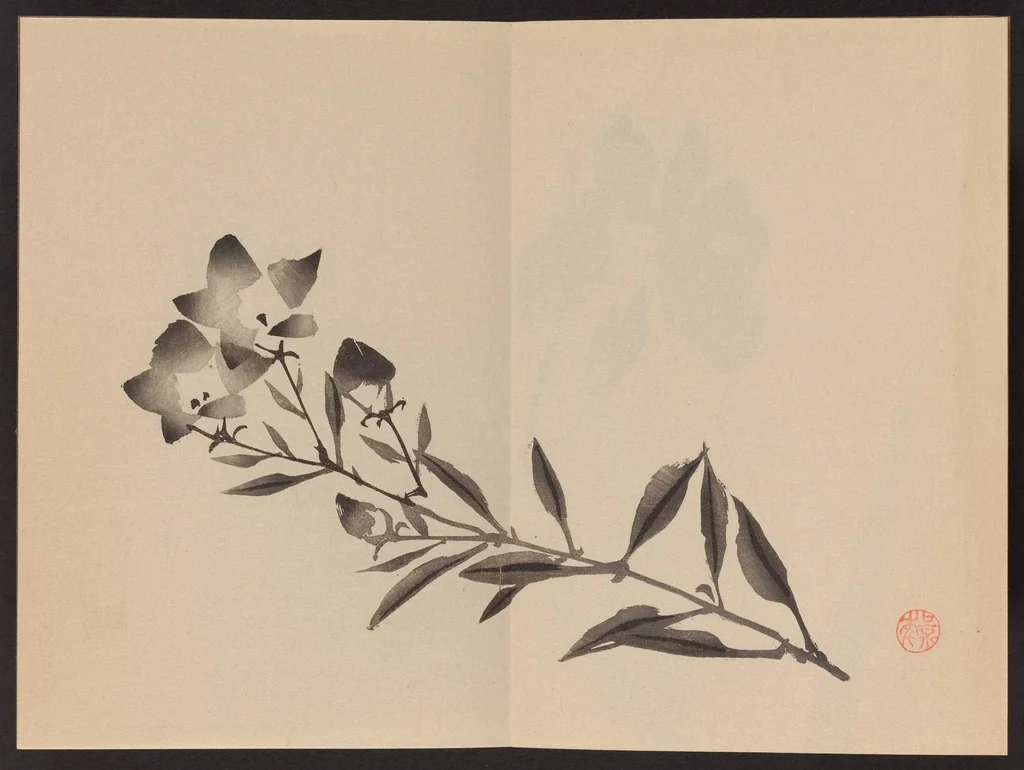 An illustration from Keinen shūgajō, 1906, leaf 13