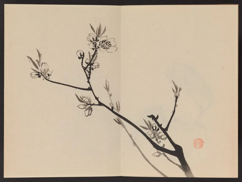 An illustration from Keinen shūgajō, 1906, leaf 5