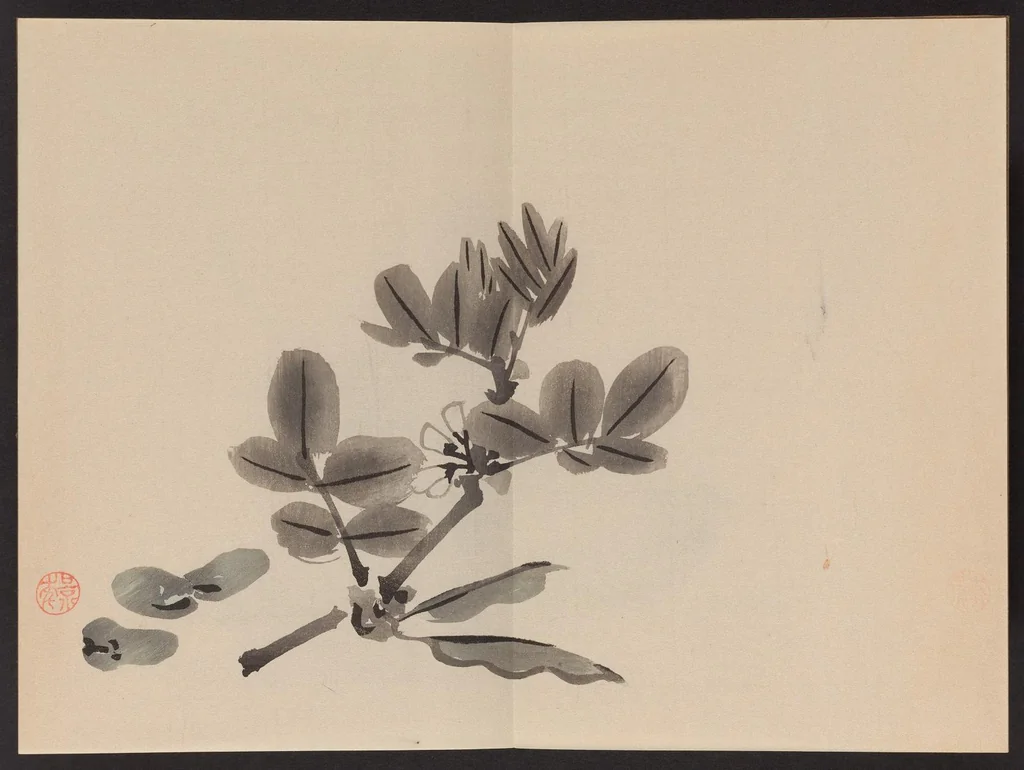 An illustration from Keinen shūgajō, 1906, leaf 8