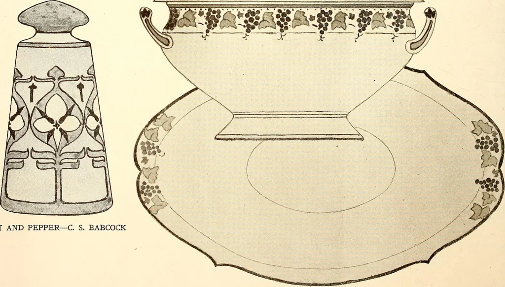 An illustration from Keramic studio, 1899, leaf 107