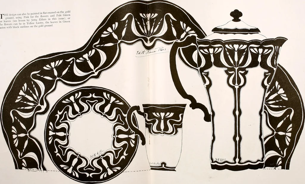 An illustration from Keramic studio, 1899, leaf 140