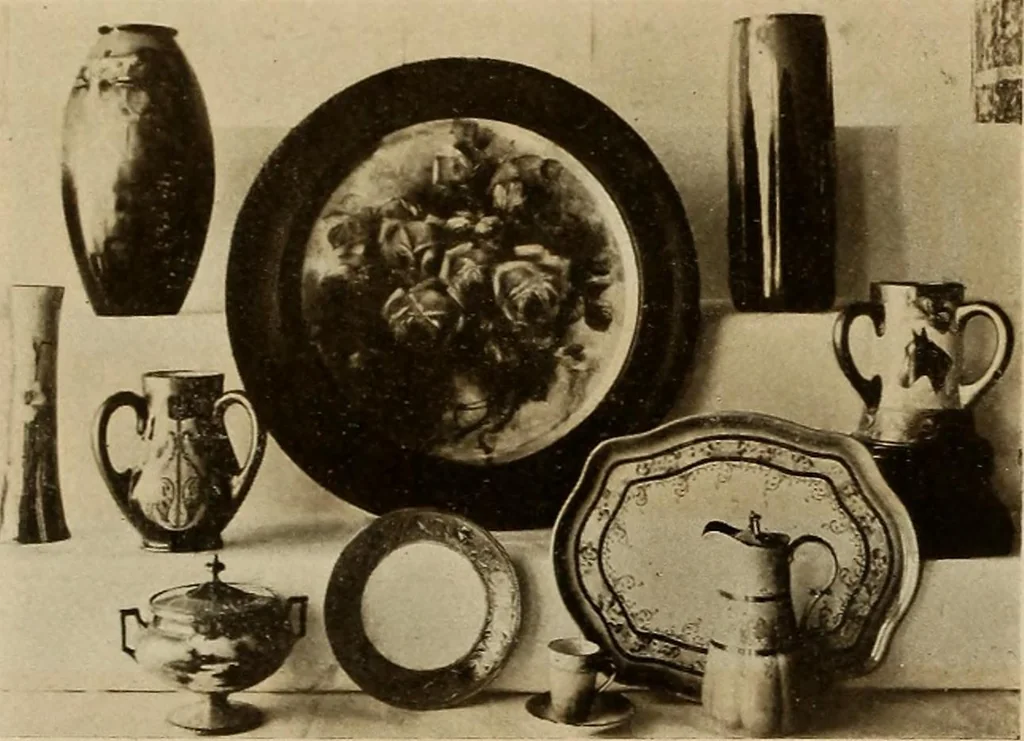 An illustration from Keramic studio, 1899, leaf 105