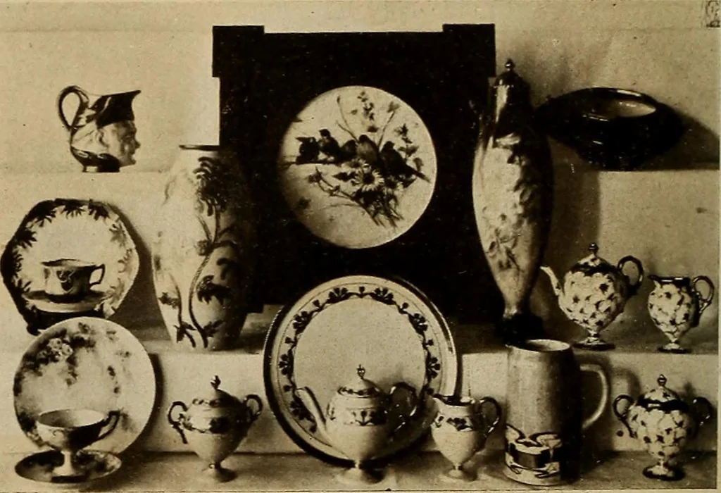 An illustration from Keramic studio, 1899, leaf 105