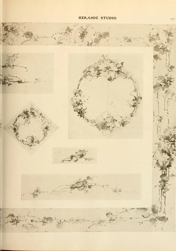 An illustration from Keramic studio, 1899, leaf 216