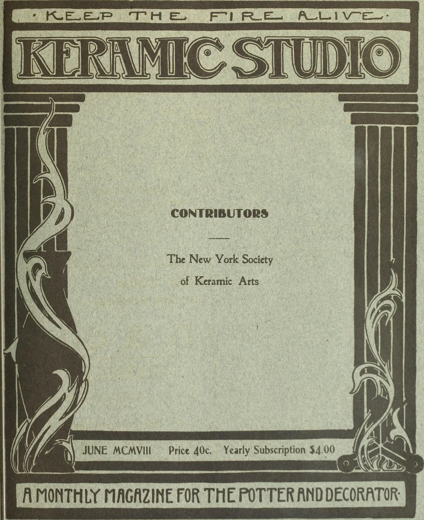 An illustration from Keramic studio, 1899, leaf 38