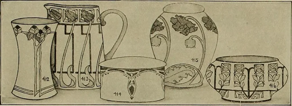 An illustration from Keramic studio, 1899, leaf 13