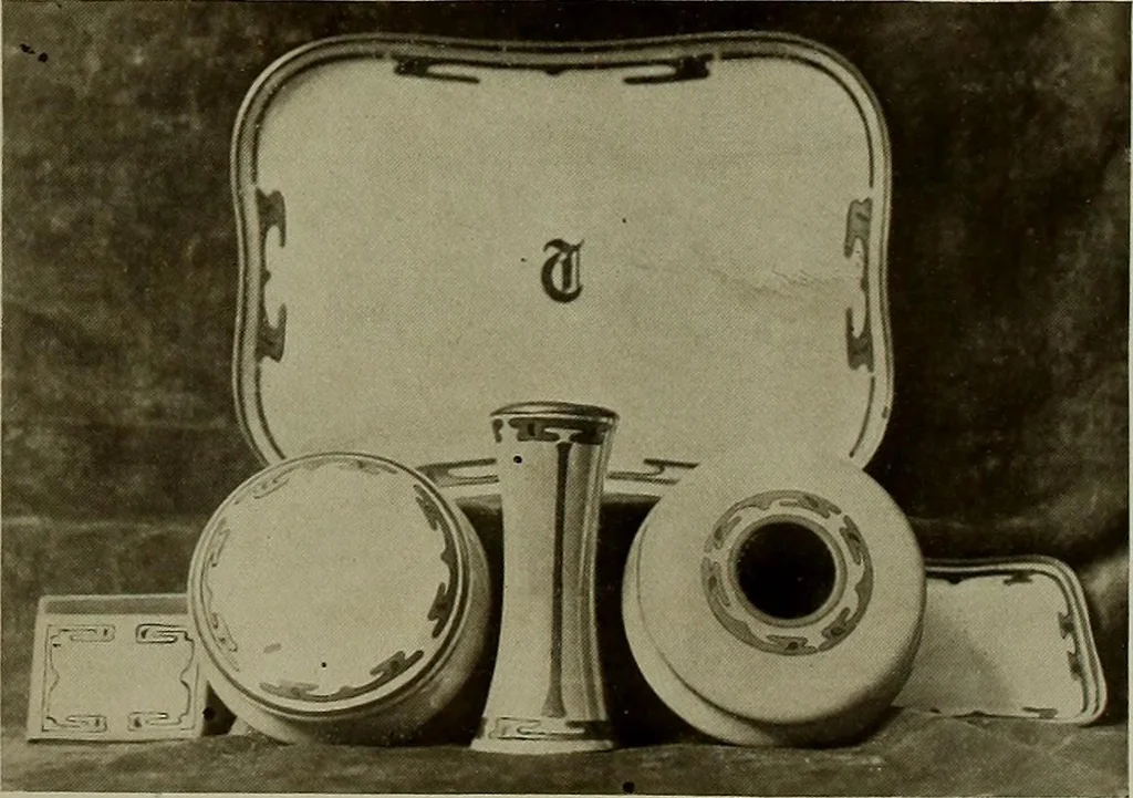 An illustration from Keramic studio, 1899, leaf 184