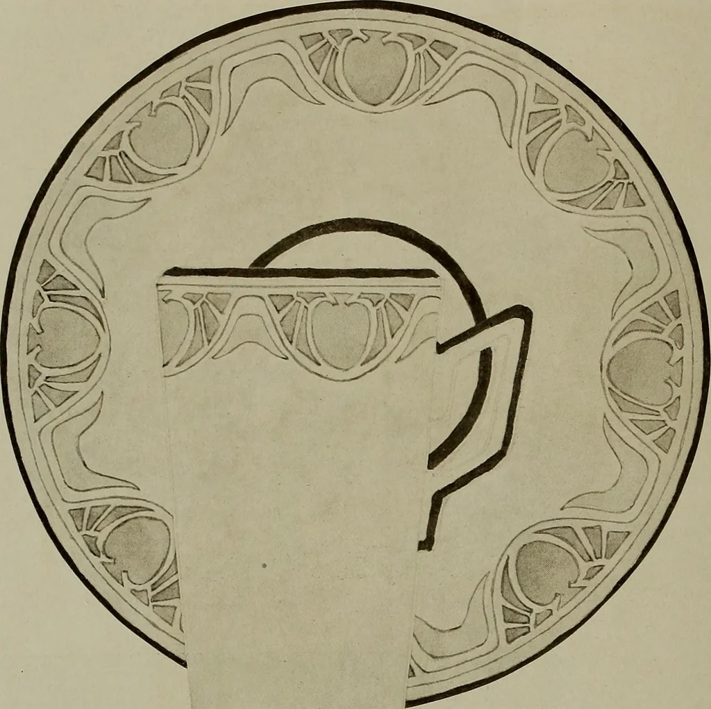 An illustration from Keramic studio, 1899, leaf 185